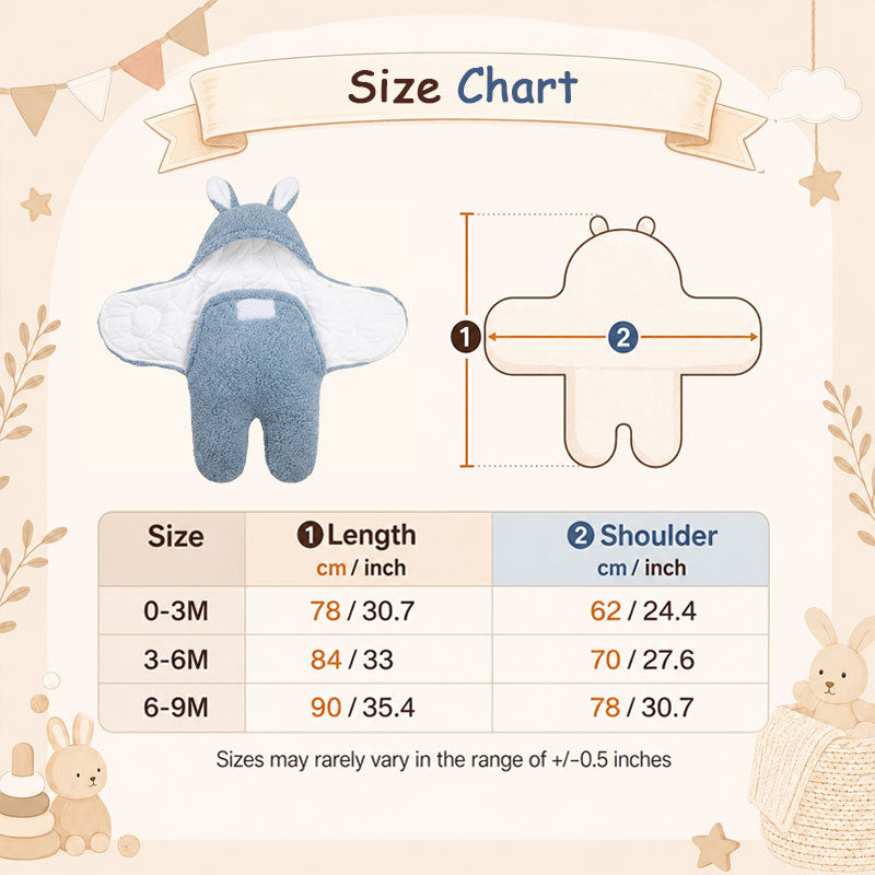 Bunny Baby Swaddle - Custom Embroidered Sleep Saver