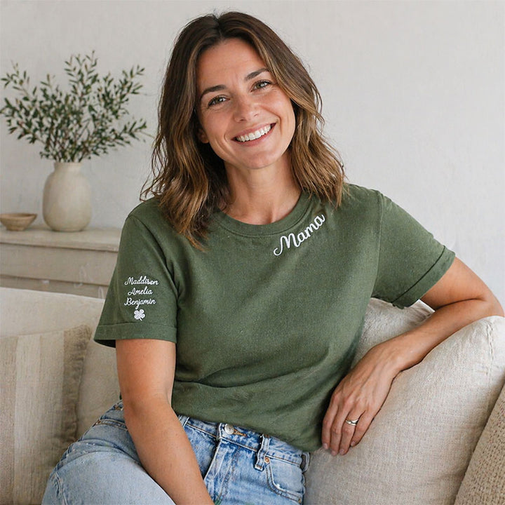 Personalized Mom Embroidered Sweatshirt Hoodie