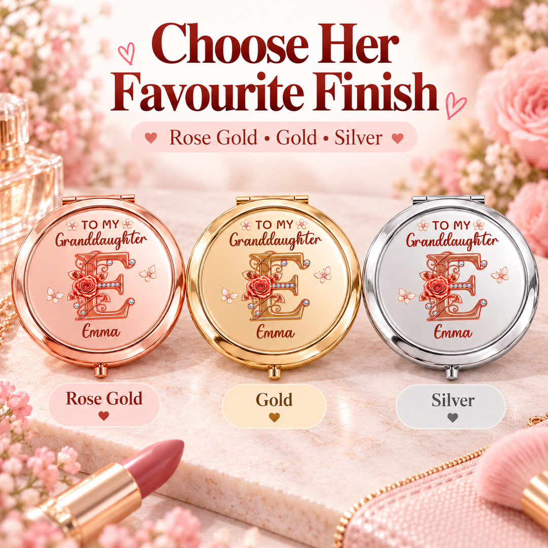 Just Do Your Best Pocket Makeup Mirror - Personalized Gifts for Daughter   Granddaughter