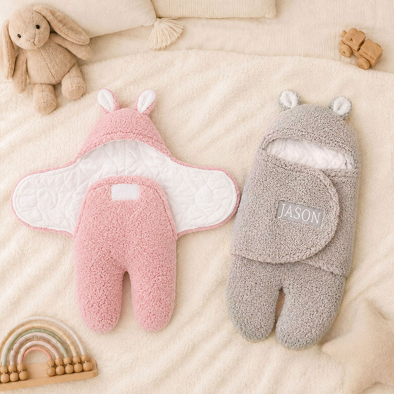 Bunny Baby Swaddle - Custom Embroidered Sleep Saver