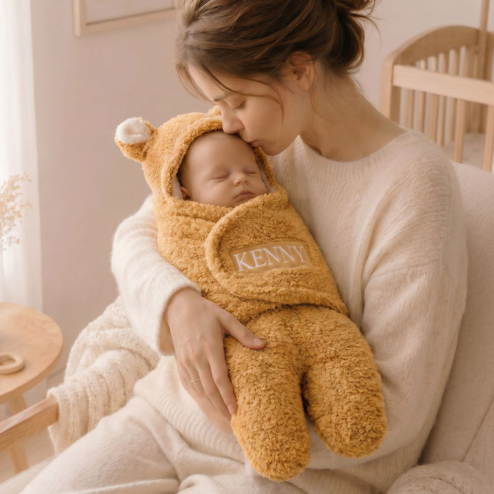 Bunny Baby Swaddle - Custom Embroidered Sleep Saver