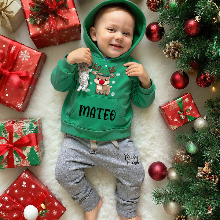 Personalized Kids Lovely Christmas Hoodie