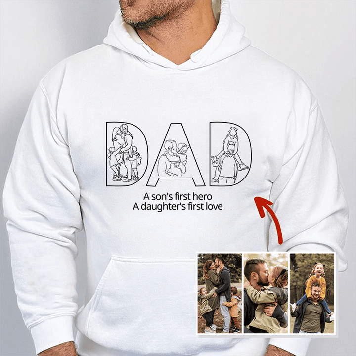 Best Dad Ever -Embroidered Sweatshirt For Father's Day - Gifts for Dad, Papa, Daddy and Grandpa - Canvasgiftco