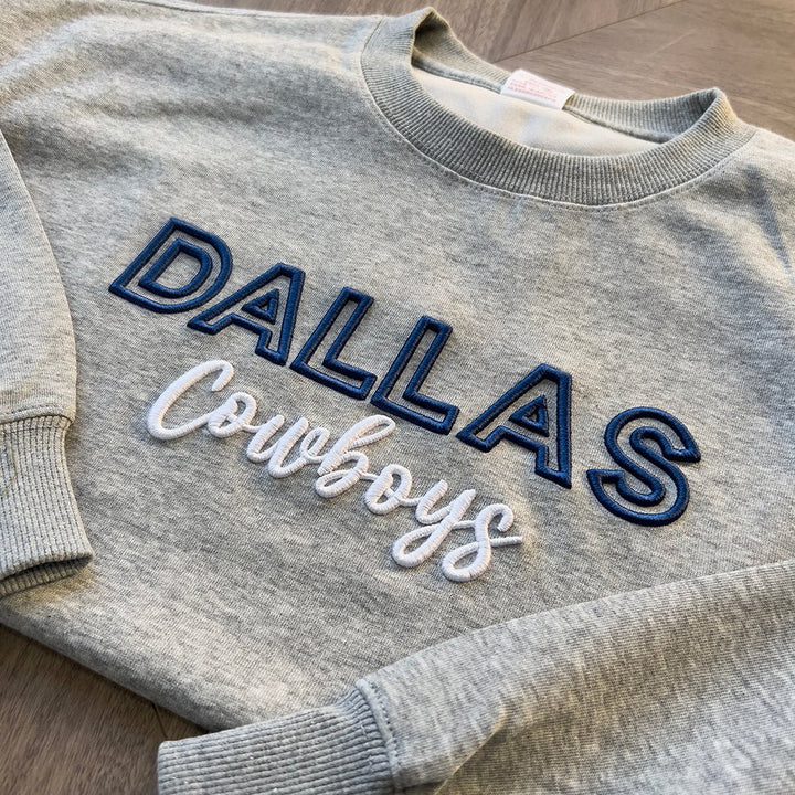 Custom 3D PUFF Embroidery Team Sweatshirt - Canvasgiftco