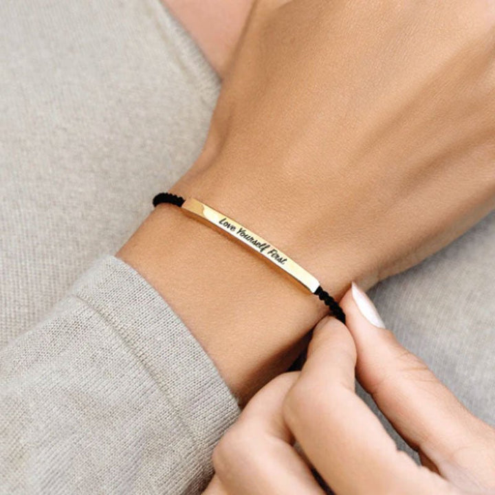 Custom Bracelet Hand - woven Adjustable Bracelet Strap - Canvasgiftco