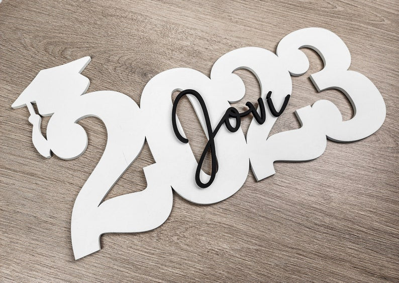 Custom Graduation Decor Name Sign - Canvasgiftco