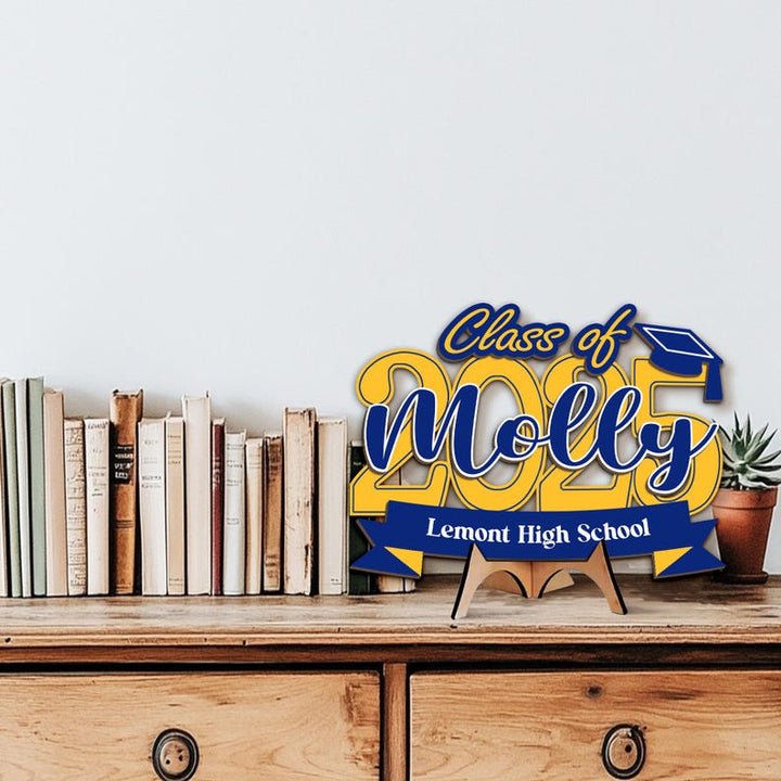 Custom Graduation Name Sign - Laser Cut Double Layer - Canvasgiftco