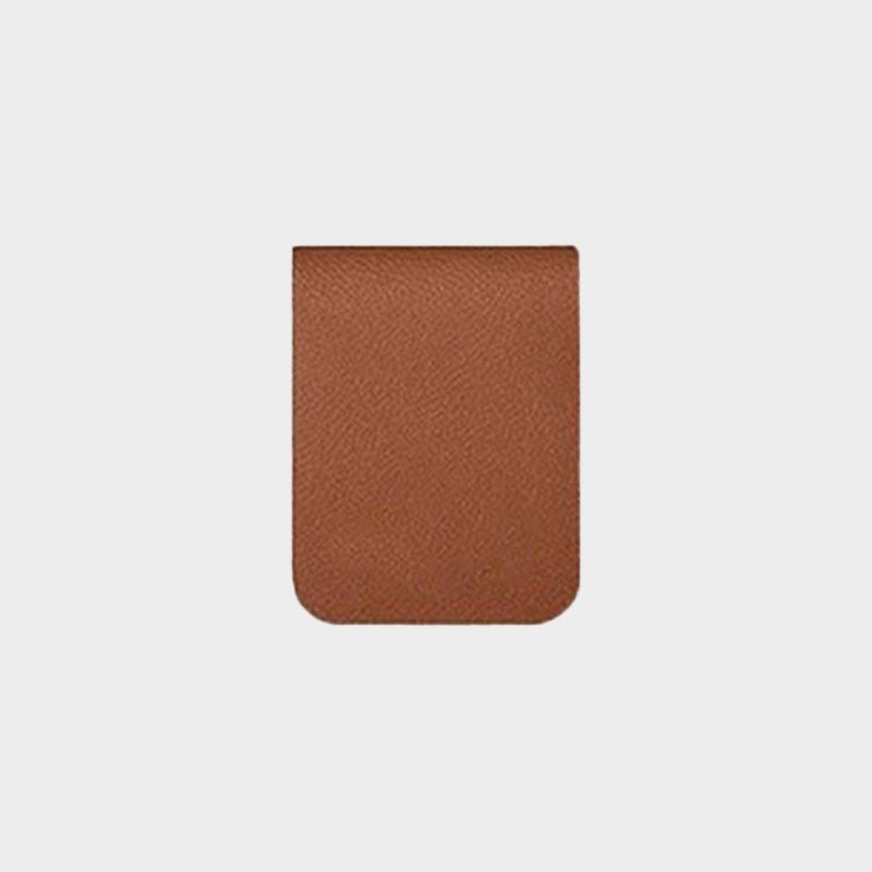 Custom Personalized Magnetic Leather Bookmark - With Name and Birthday Flowers - Canvasgiftco