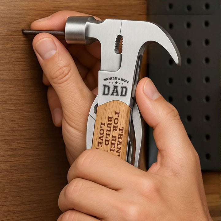 Customized Family Personalized Multi-Function Hammer - Father's Day Gift for Dad and Grandpa - Canvasgiftco