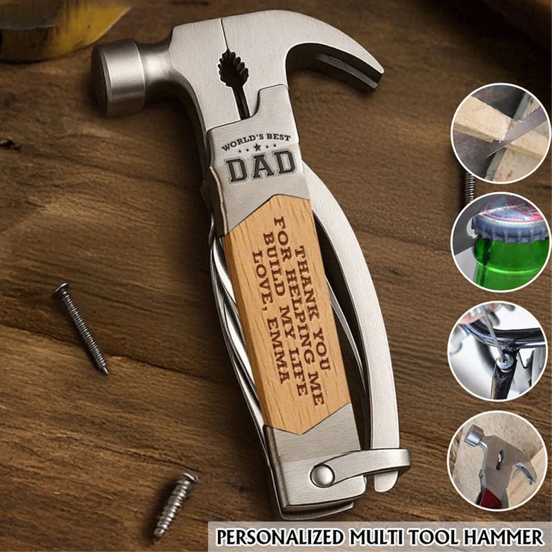 Customized Family Personalized Multi - Function Hammer - Father's Day Gift for Dad and Grandpa - Canvasgiftco