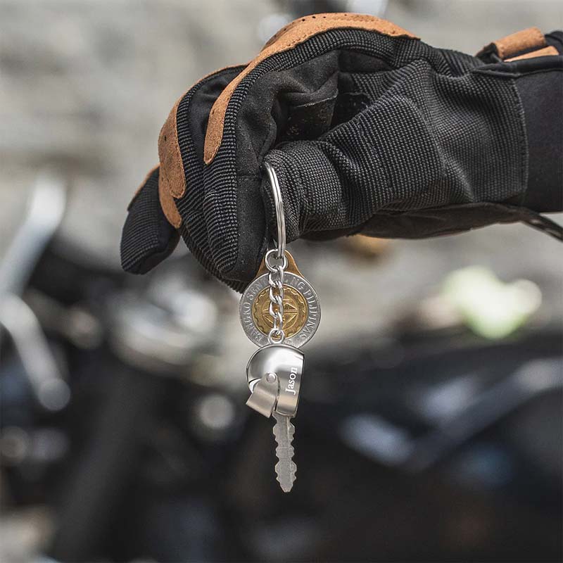 Customized Lettering Motorcycle Helmet Keychain - Canvasgiftco