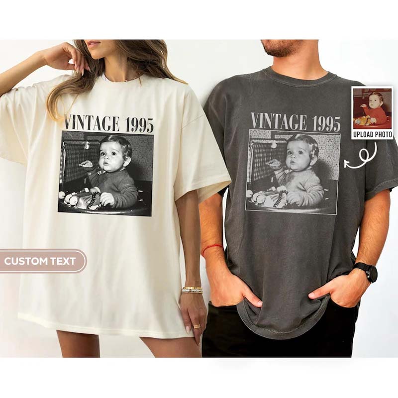 Customized Photo Unisex Comfort Short Sleeve - Canvasgiftco