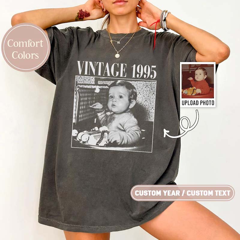 Customized Photo Unisex Comfort Short Sleeve - Canvasgiftco