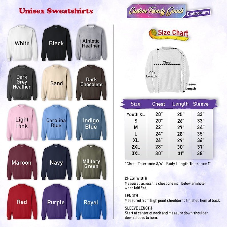 Father's Day Custom Embroidered Sweatshirt - Canvasgiftco