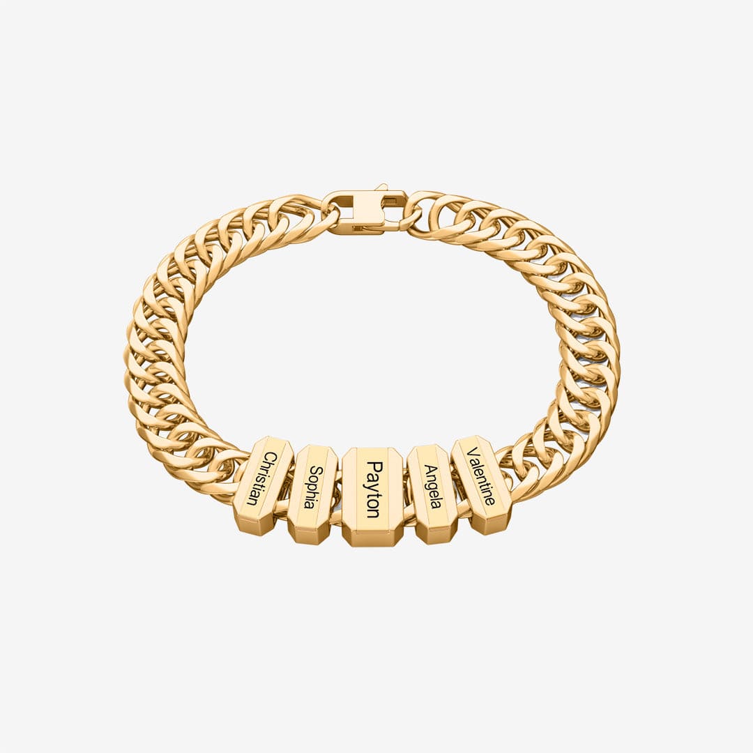 Father's Day Personalized Cuban Chain Bracelet - Canvasgiftco