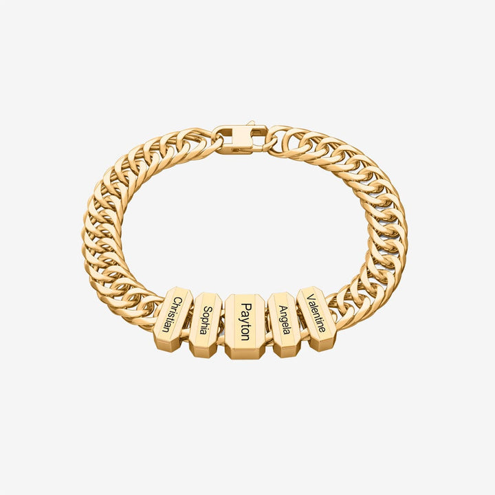 Father's Day Personalized Cuban Chain Bracelet - Canvasgiftco