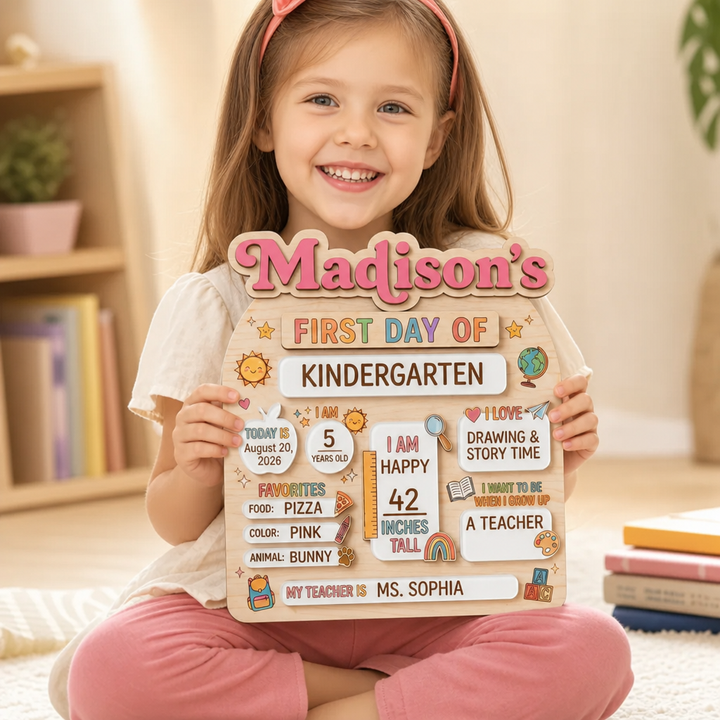 Reusable Personalized First & Last Day of School Board