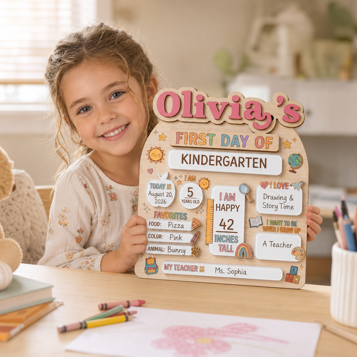 Reusable Personalized First & Last Day of School Board