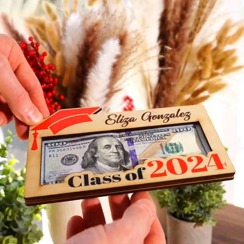 Graduation Money Holder Personalized Graduation Gift - Canvasgiftco
