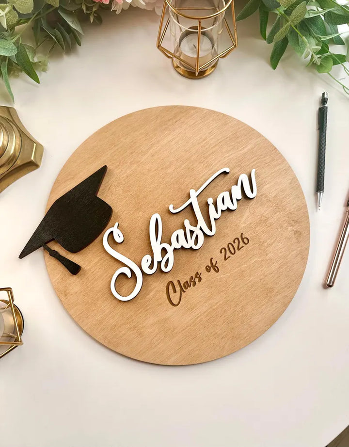 "Class of 2026" Graduation Wooden Signature Board – The Yearbook Alternative