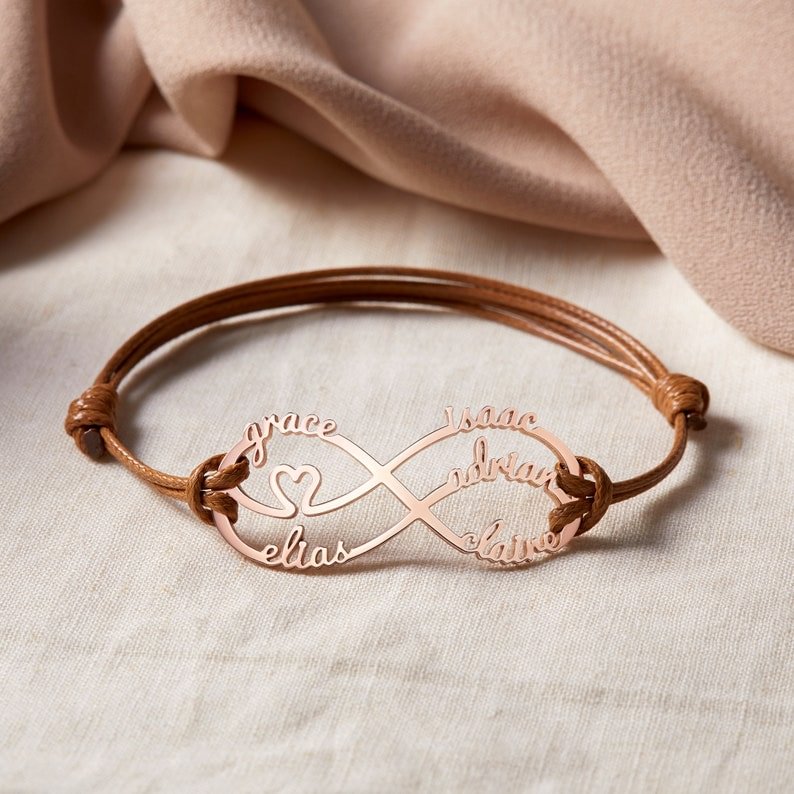 Infinity Name Bracelet Personalized Gift For Women - Canvasgiftco