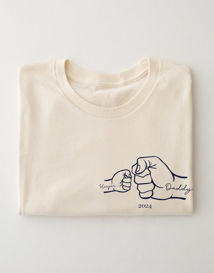 Personalised T-shirt - Father's Day Gift - 1st Fathers day - Canvasgiftco