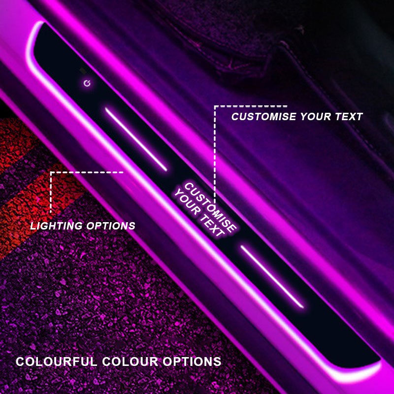 Personalization Luxury Car - Grade Illuminated Thresholds｜Smart Sensor + Super Battery - Canvasgiftco