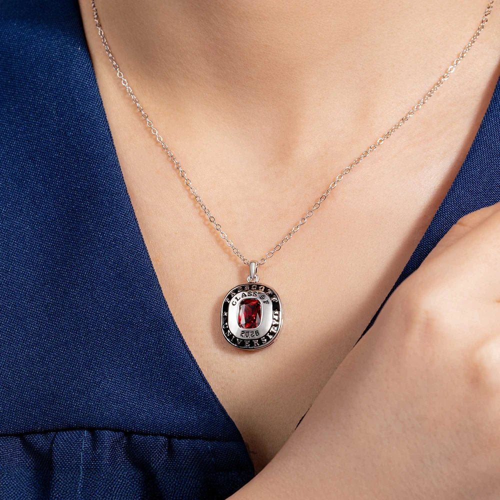 🎓 Personalized Birthstone Graduation Necklace Class of 2026 – A Moment That Lasts Forever - Canvasgiftco