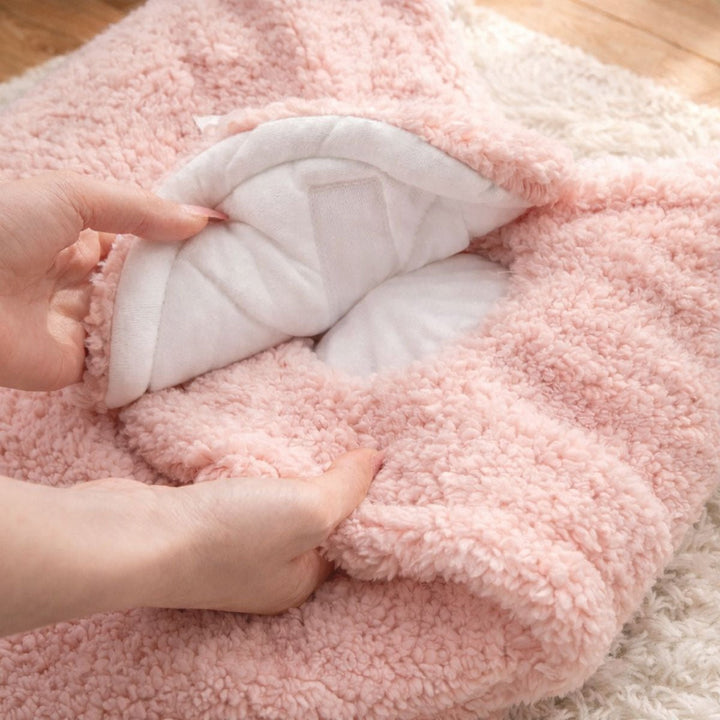 Personalized Embroidered Name Bunny Baby Swaddle – Warm, Comfortable, and Easy to Use - Canvasgiftco