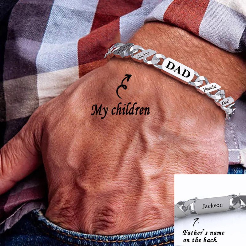 Personalized Name Fashion Bracelet - Thanksgiving/Christmas/Birthday/Father's Day Gift - Canvasgiftco