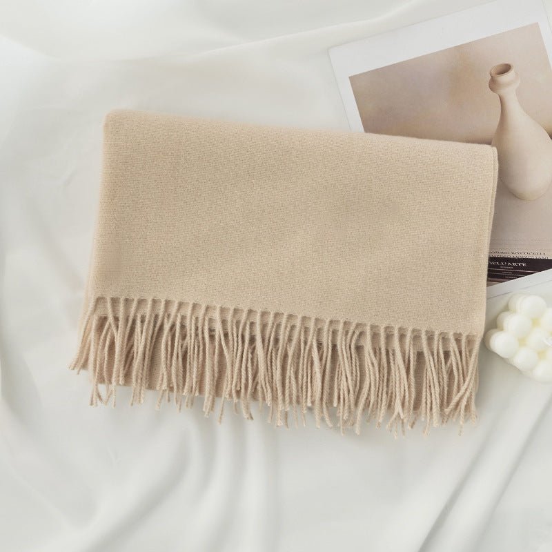 Personalized Ultra - Soft Warm Scarf with Birth Flower and Custom Text - Canvasgiftco