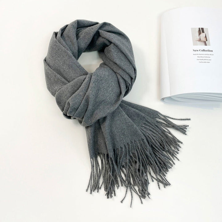Personalized Ultra - Soft Warm Scarf with Birth Flower and Custom Text - Canvasgiftco
