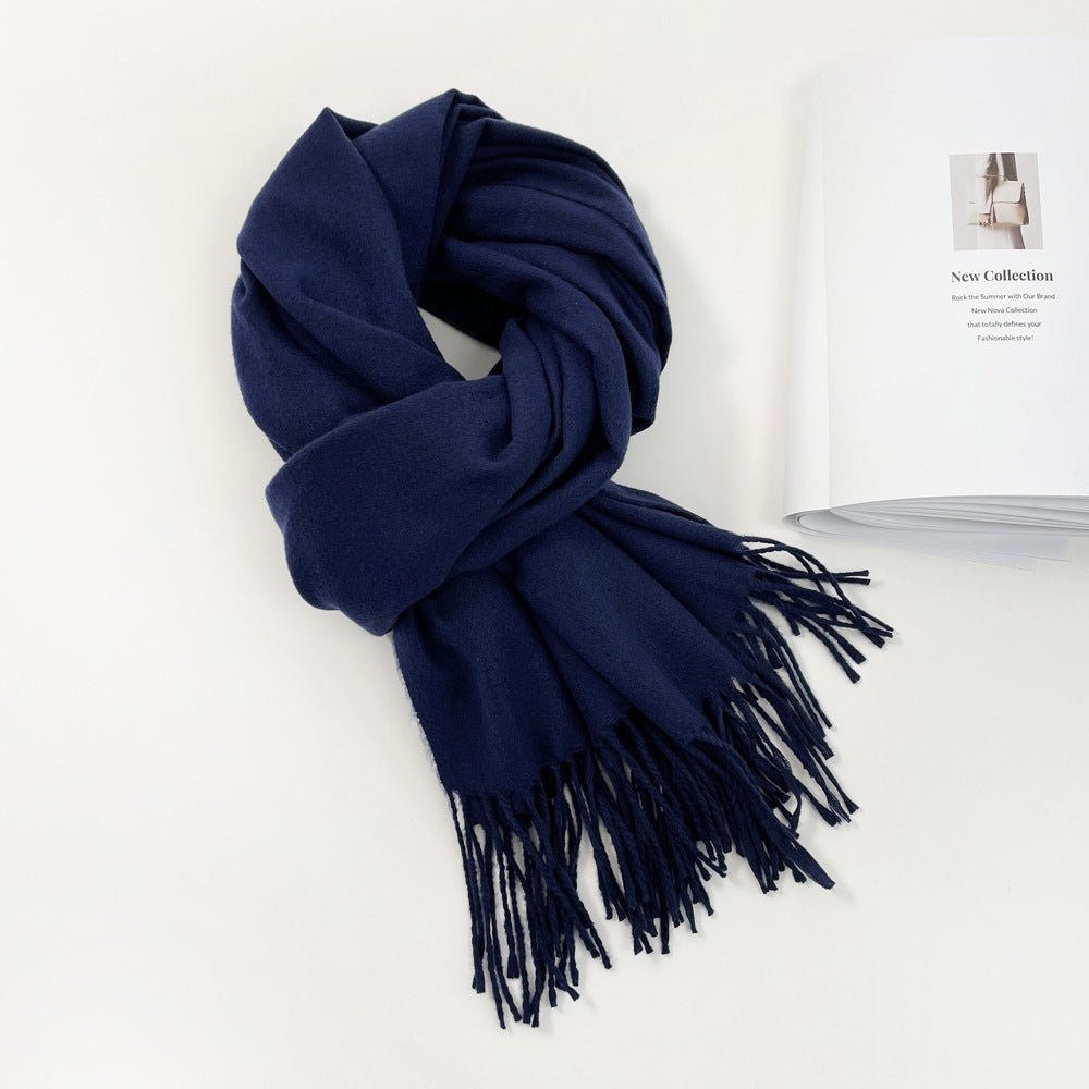 Personalized Ultra - Soft Warm Scarf with Birth Flower and Custom Text - Canvasgiftco