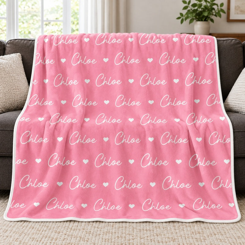 Personalized Blanket - Birthday Gift For Kids, Family - Wrapped In Lots Of Love