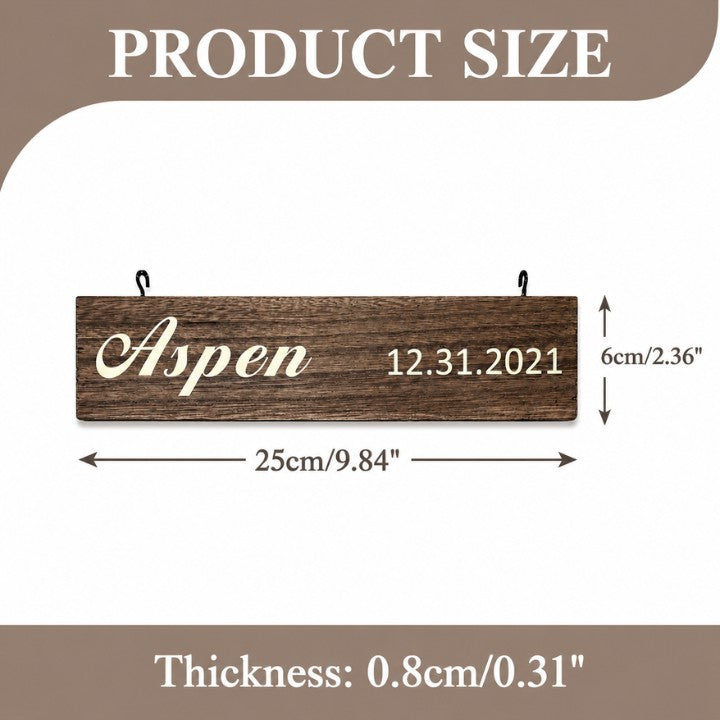 Add-On Name Slat for Grandkids Hanging Sign | Printed Version