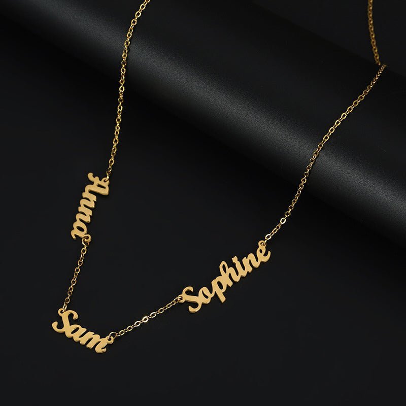 Stainless Steel Multi-Name Necklace - Canvasgiftco
