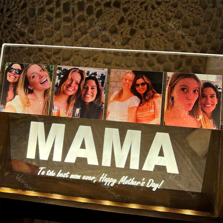 To The Best Mom Ever, Happy Mother's Day! - Personalized Acrylic Photos Plaque - Canvasgiftco