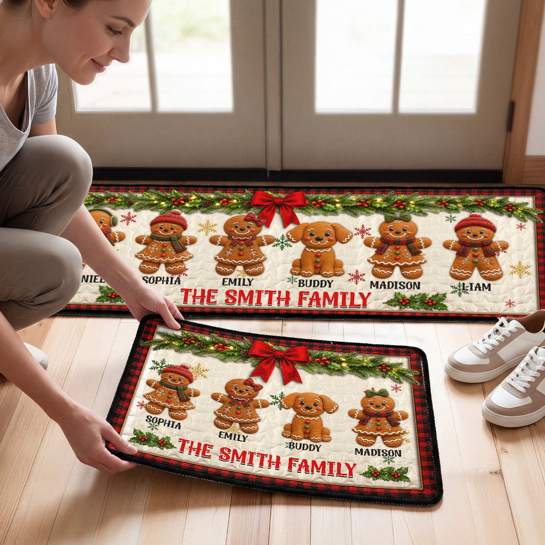 Our Sweet Family Lives Here - Personalized Runner Rug